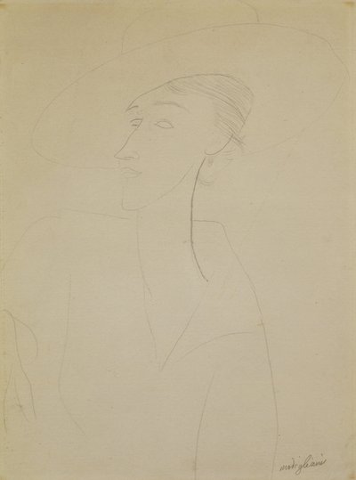 無題（マダム・ズボロフスカの肖像） 作： Amedeo Modigliani